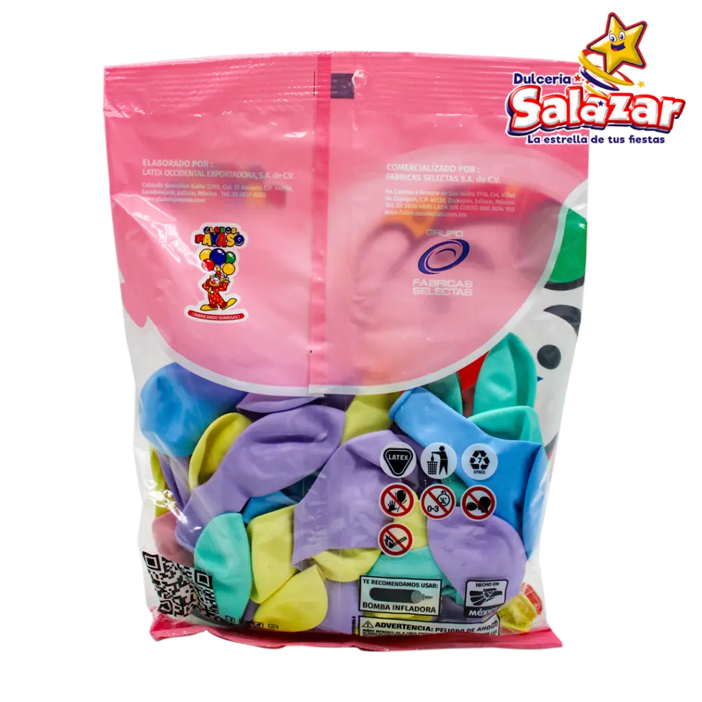 GLOBO #9 MACARRON SURTIDO PAYASO SEL0074_2.webp