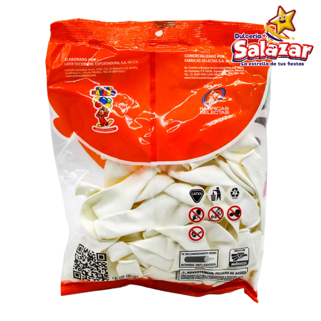 GLOBO #9 DEC. BLANCO NIEVE PAYASO SEL0624_2.webp