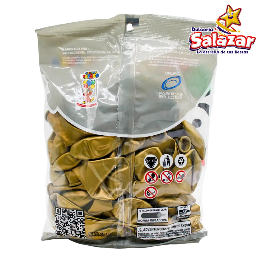 GLOBO #9 METALICO DORADO PAYASO SEL0019_2.webp