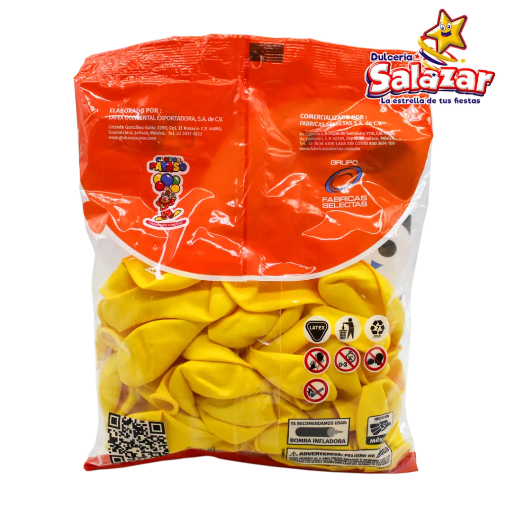 GLOBO #9  DEC AMARILLO CANARIO PAYASO SEL0670_2.webp