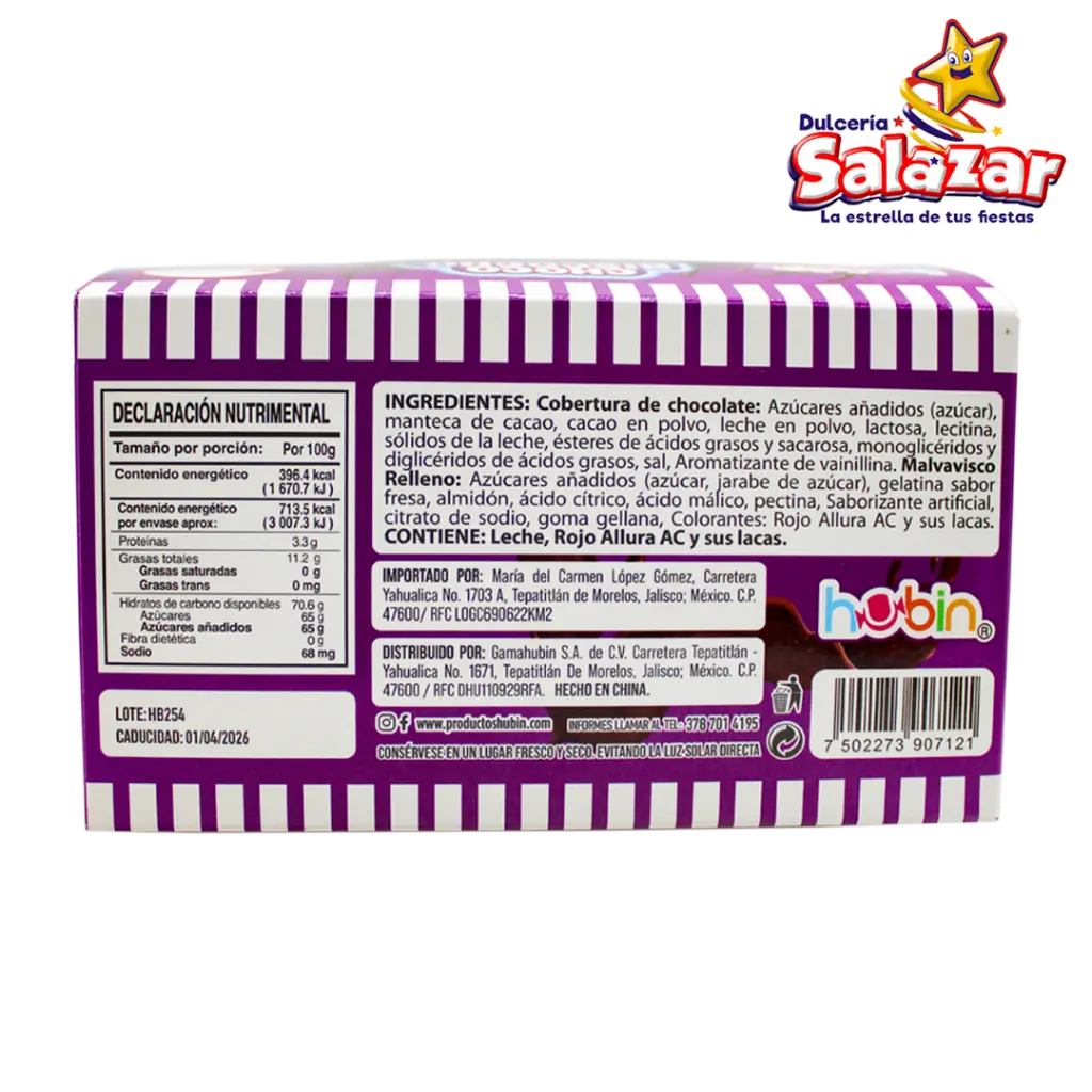 CHOCO BISCOCHO FRESA HUBIN -D.12PZ- HUB0039_3.webp