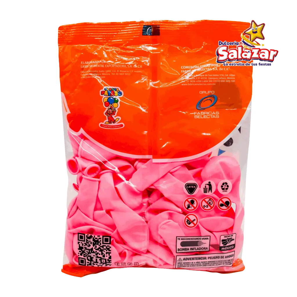 Globo #9 rosa bebe 50pz SEL0087_2.webp