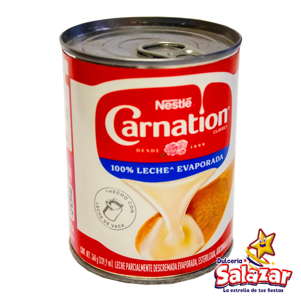 [INT0009] LECHE EVAPORADA NESTLE CARNATION CLAVEL -B.360G- "C/48/1" 
