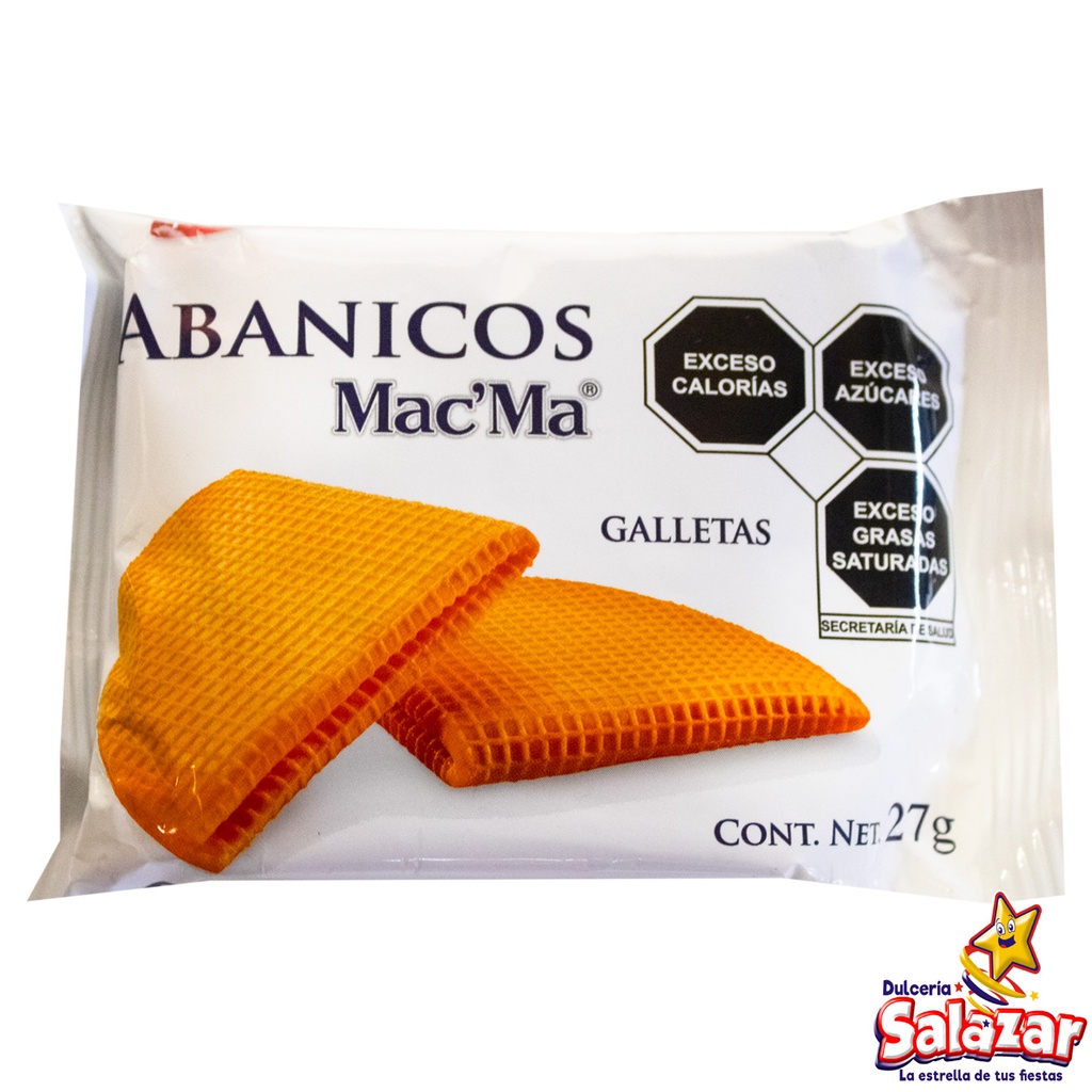 [MAM0003] GALLETA ABANICO MAC'MA POCKET -E.27G- "C/76/1"
