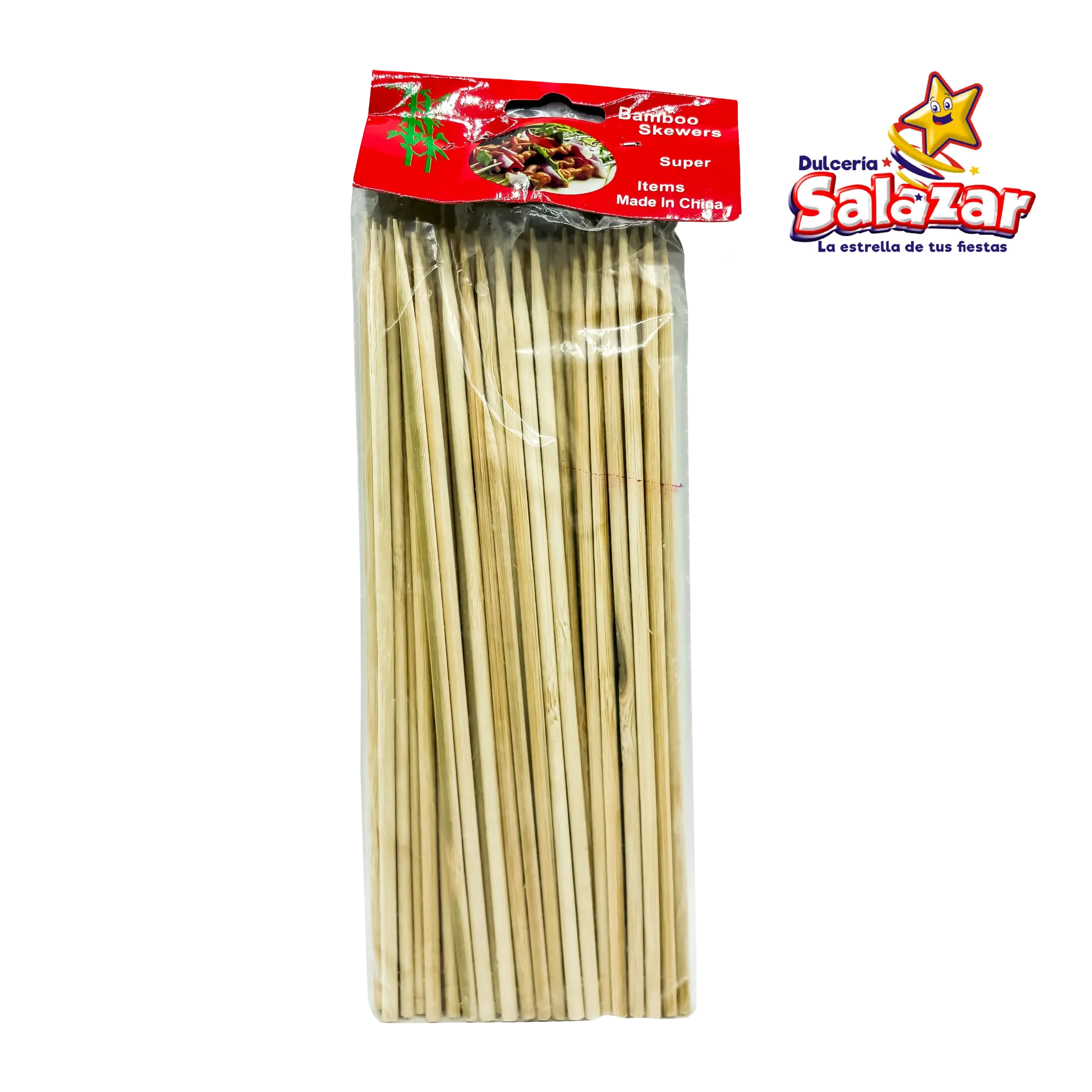 BROCHETA BAMBU 20CM "C/50/90" 