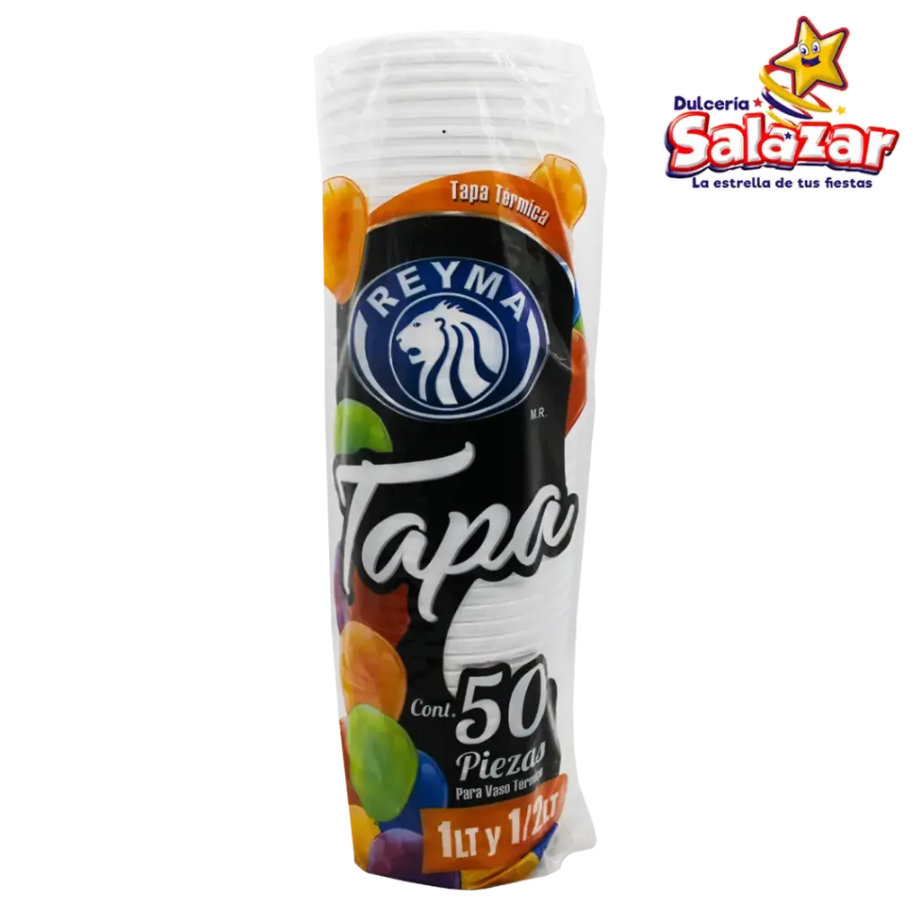 [REYM0469] TAPA TERMICA P/VASO TERMICO 1 Y 1/2 LITRO REYMA TTVT1LT -B.50PZA- "C/10/50"
