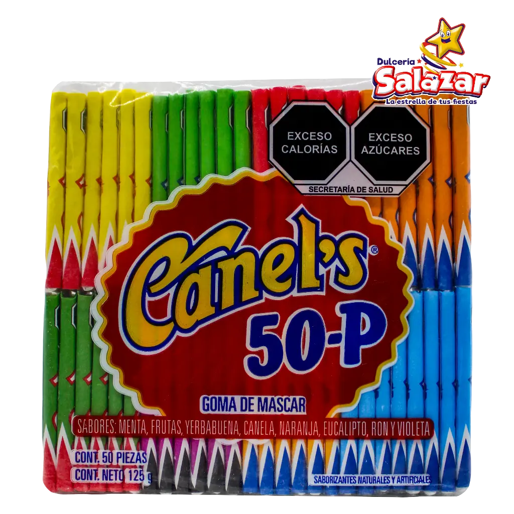[CAN0074] CHICLE 50-P BOLSA SURTIDO CANELS -B.125G- "C/60/50" 
