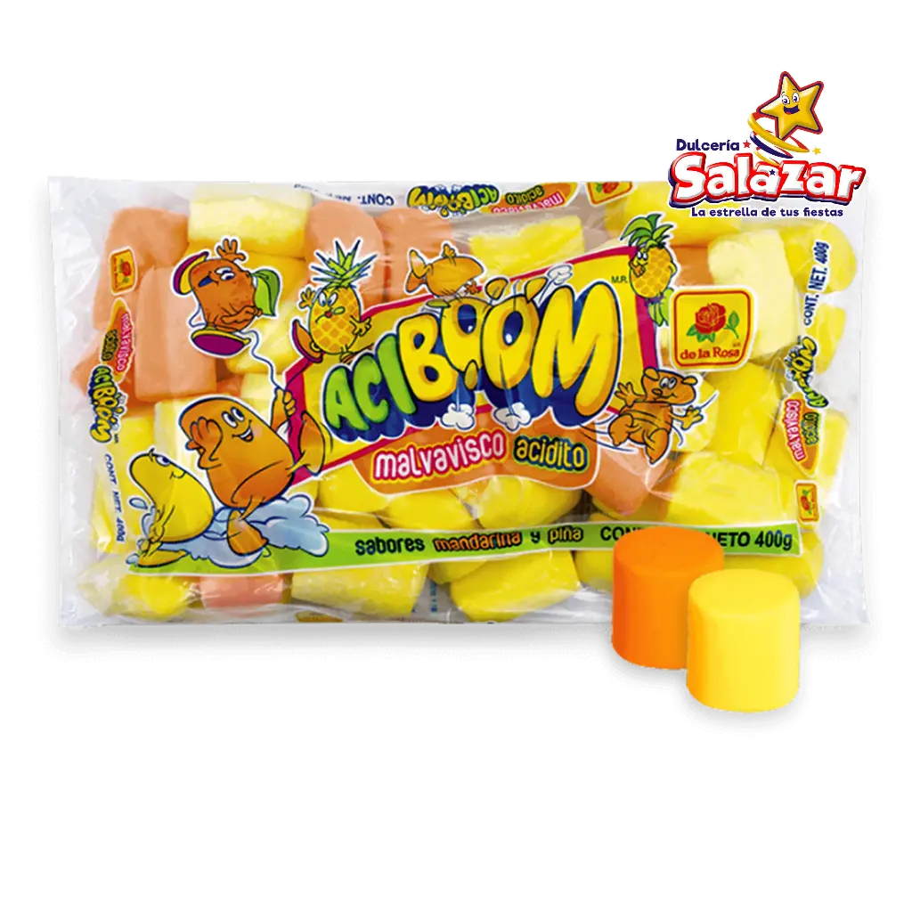 [ROS0117] MALVAVISCO ACIBOOM ACIDITO DLR -B.400GR- "C/12/400"