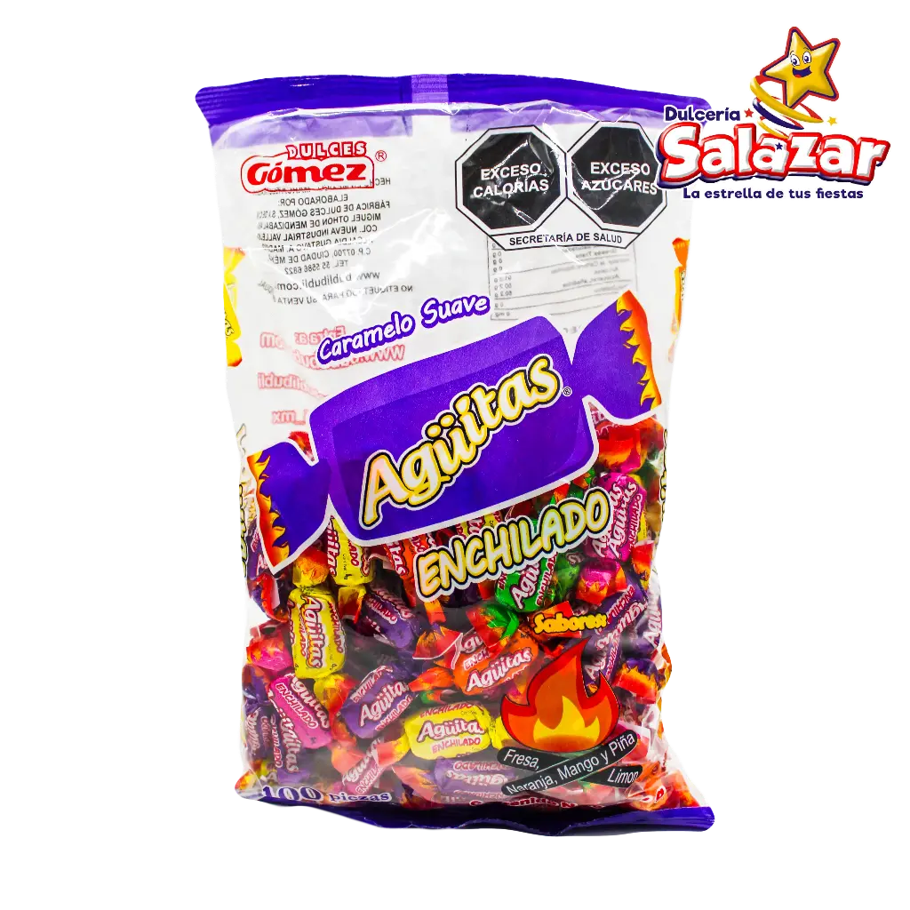 CARAMELO AGUITAS ACIDULADO C/ CHILE -B.400G- "C/20/100"