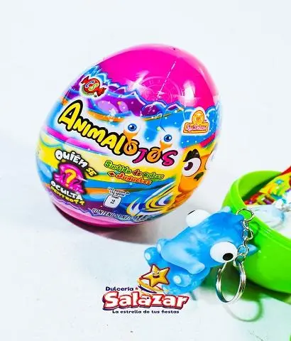 ANIMALOJOS CON JUGUETE Y DULCE DELICIAS -D.15G- "C/36/1"