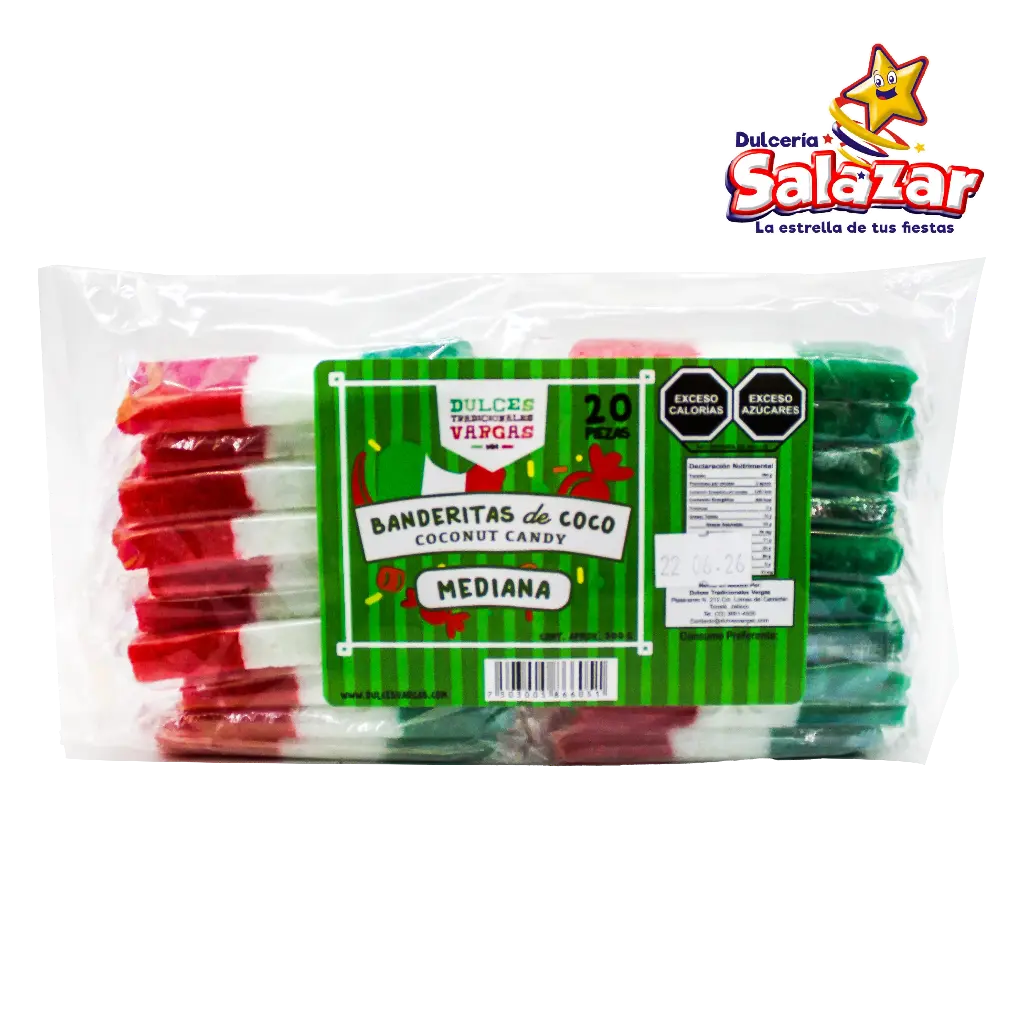 BANDERITA COCO VARGAS -B.20PZA- "C/40/20"