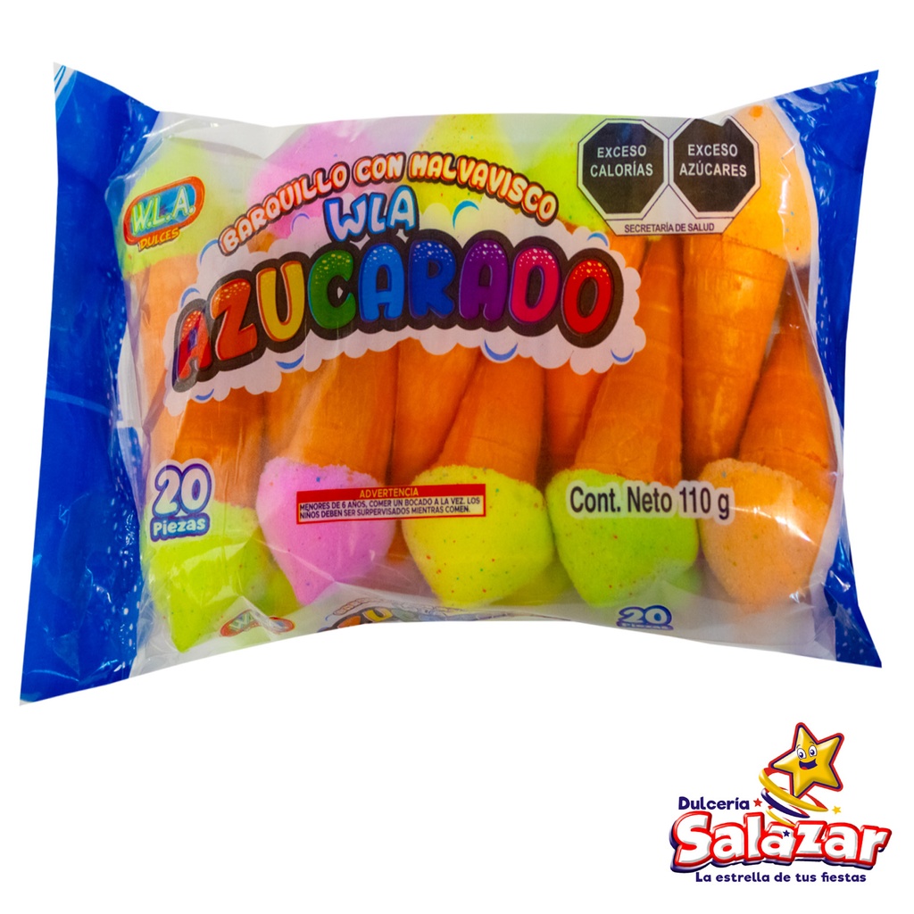 [TAR0011] BARQUILLO C/BOMBON W.L.A AZUCARADO -B.110GR - "C/30/20"