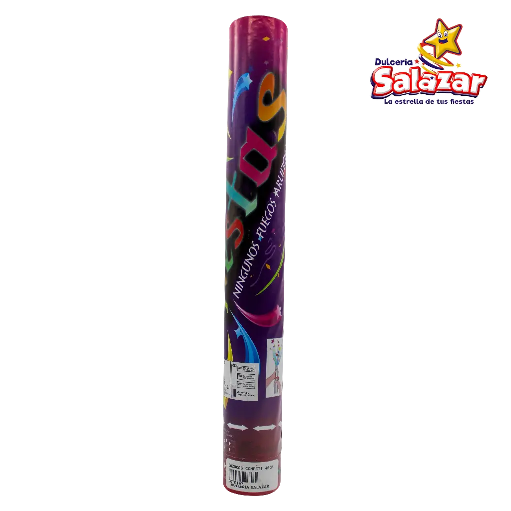 BAZUCAS LANZA CONFETI 40CM "C/100/1"