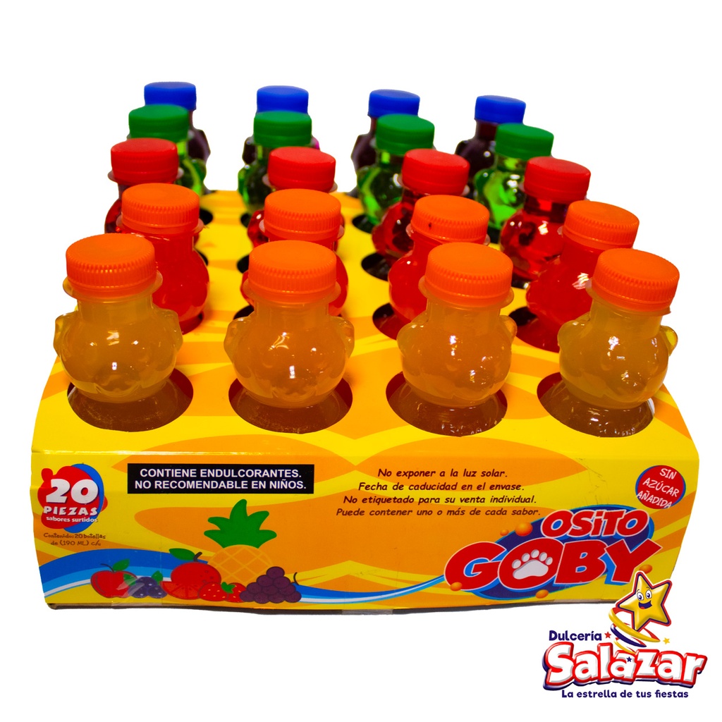 [SOL0019] BEBIDA GOBY OSITO 190ML -D.3.8LT-"C/1/20"