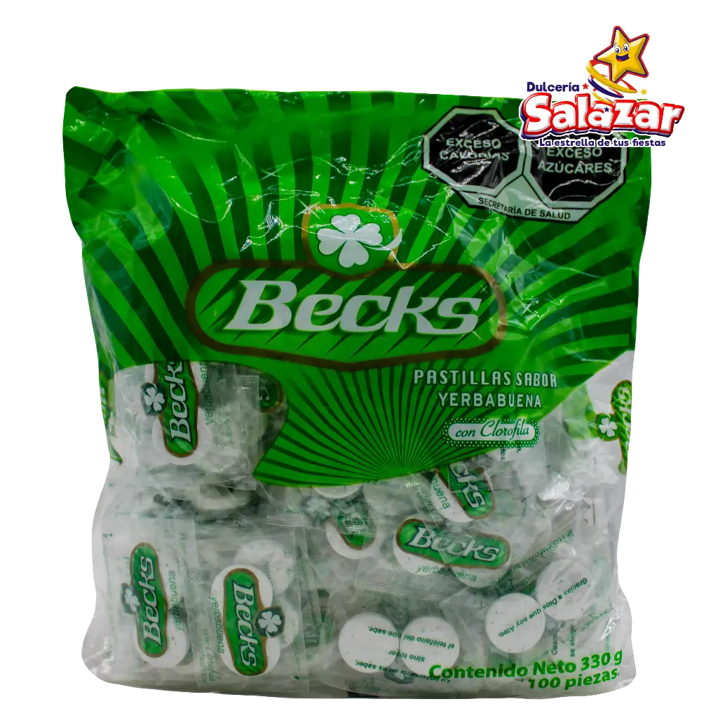 BECKS PASTILLAS YERBABUENA -B.330G- "C/24/100"