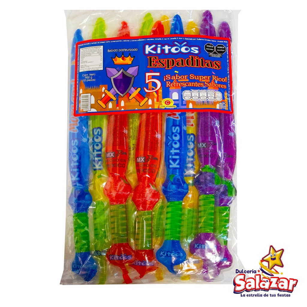 [KIT0024] BOLIS ESPADITAS SABORES KITOOS -B.900G- "C/15/10"