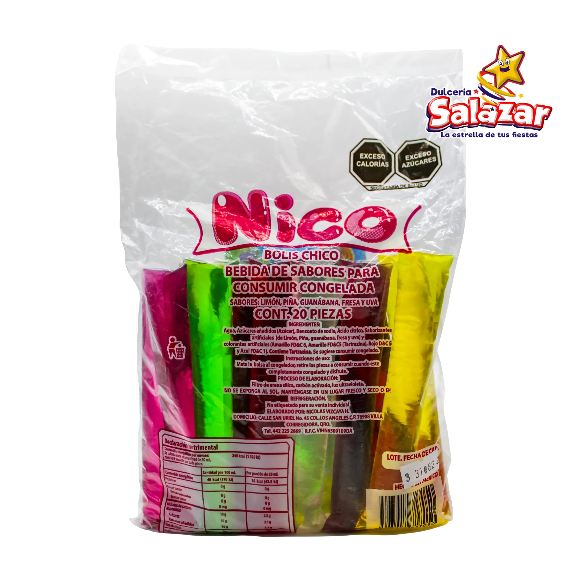 [NIC0006] BOLIS NICO CHICO SURTIDO -B.1.4KG- "C/40/20"