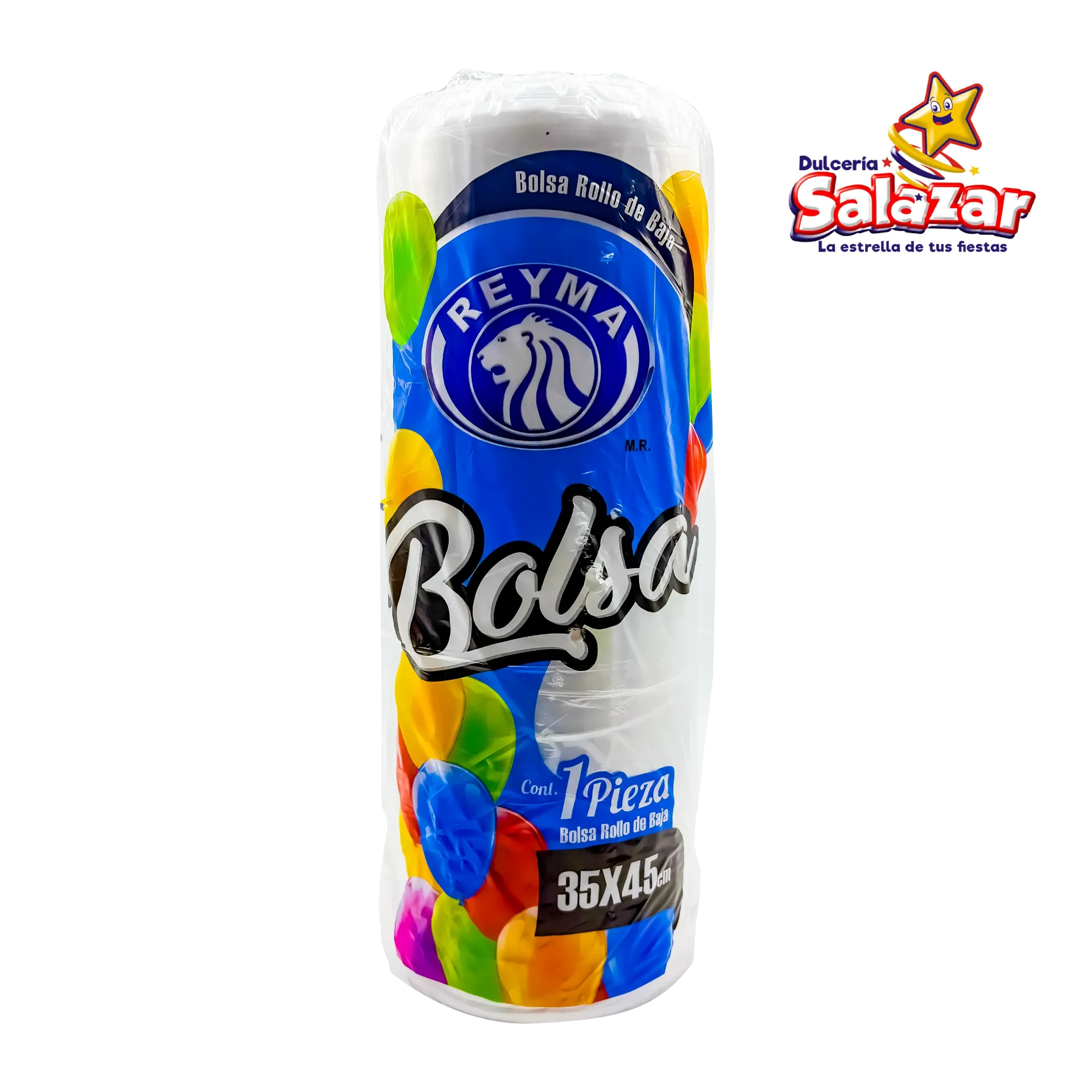 [REYM0270] BOLSA BAJA PLASTICO  ROLLO 35X45CM BBR3545 NATURAL -B.1KG- "C/1/1"