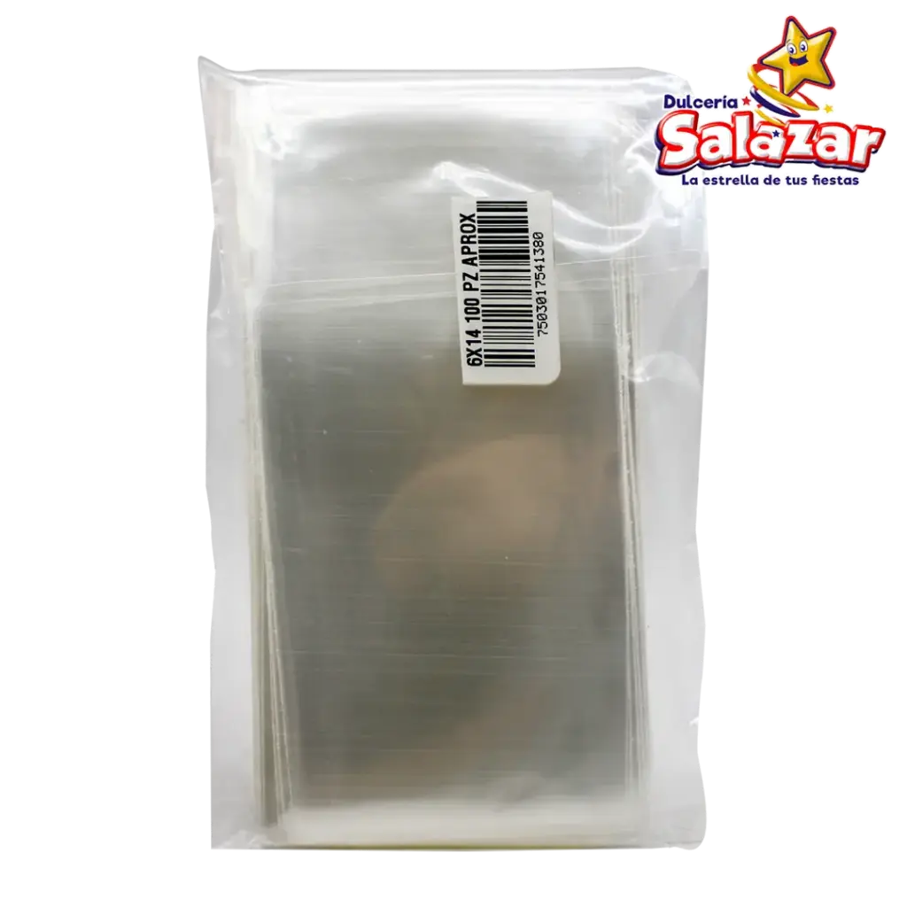 [GLP0117] BOLSA CELOFAN 6X14 -B.100PZA "C/206/100"