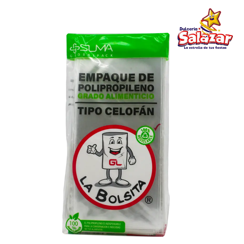 BOLSA CELOFAN 9X20 -B.100PZA- "C/100/100"