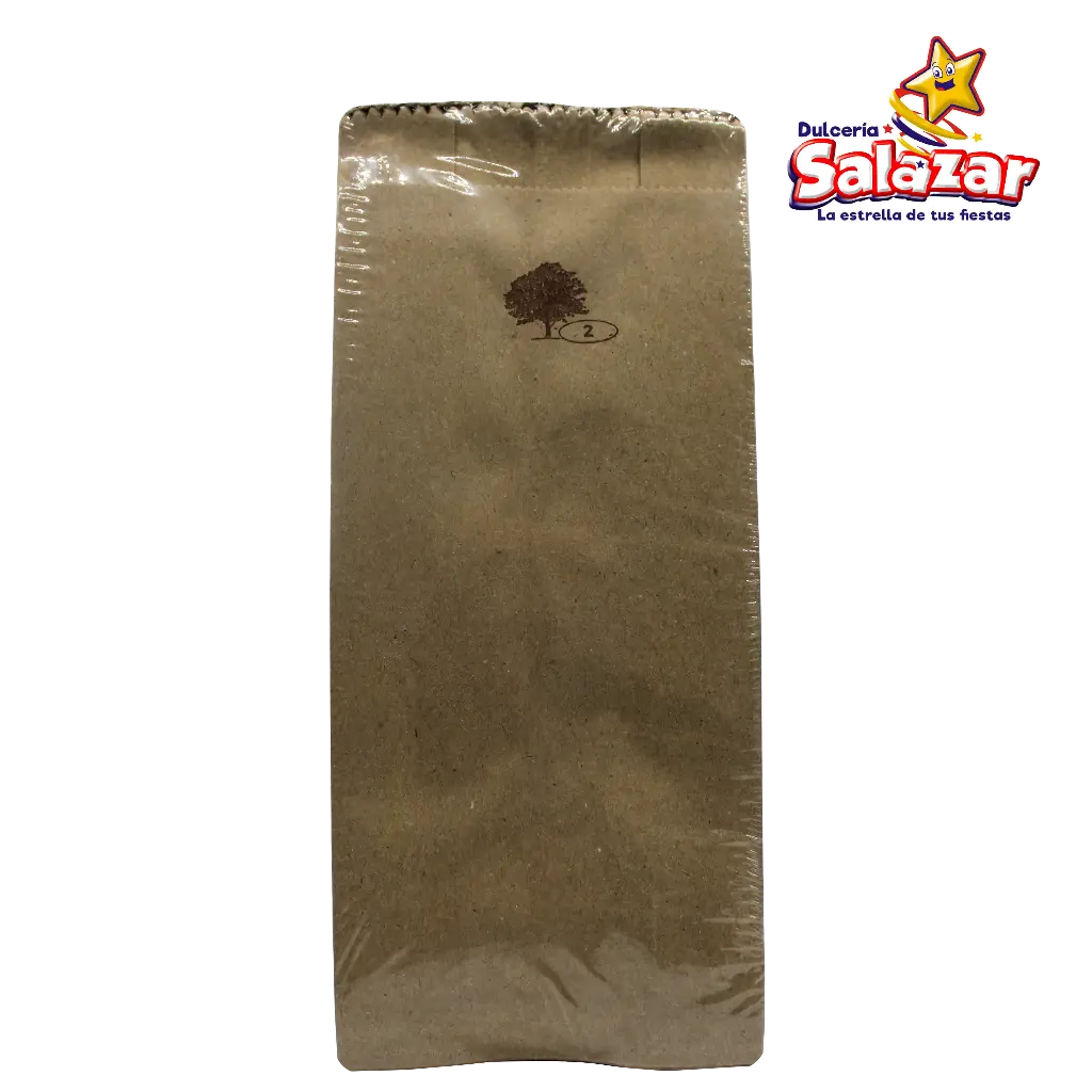 [MPP0014] BOLSA DE  PAPEL CAFE #2 -B.50PZA- "C/120/50"