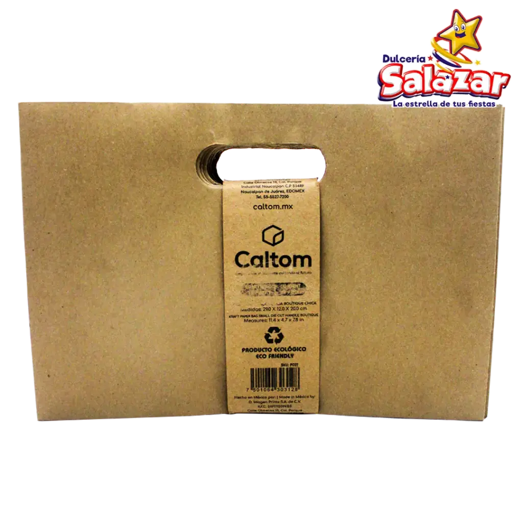 BOLSA KRAFT TROQUELADA BOUTIQUE CHICA 27 -B.12PZA- "C/30/12"