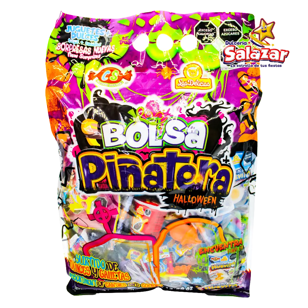 [DEL0485] BOLSA PIÑATERA HALLOWEEN DELICIAS -B.1.3KG- "C/5/1"