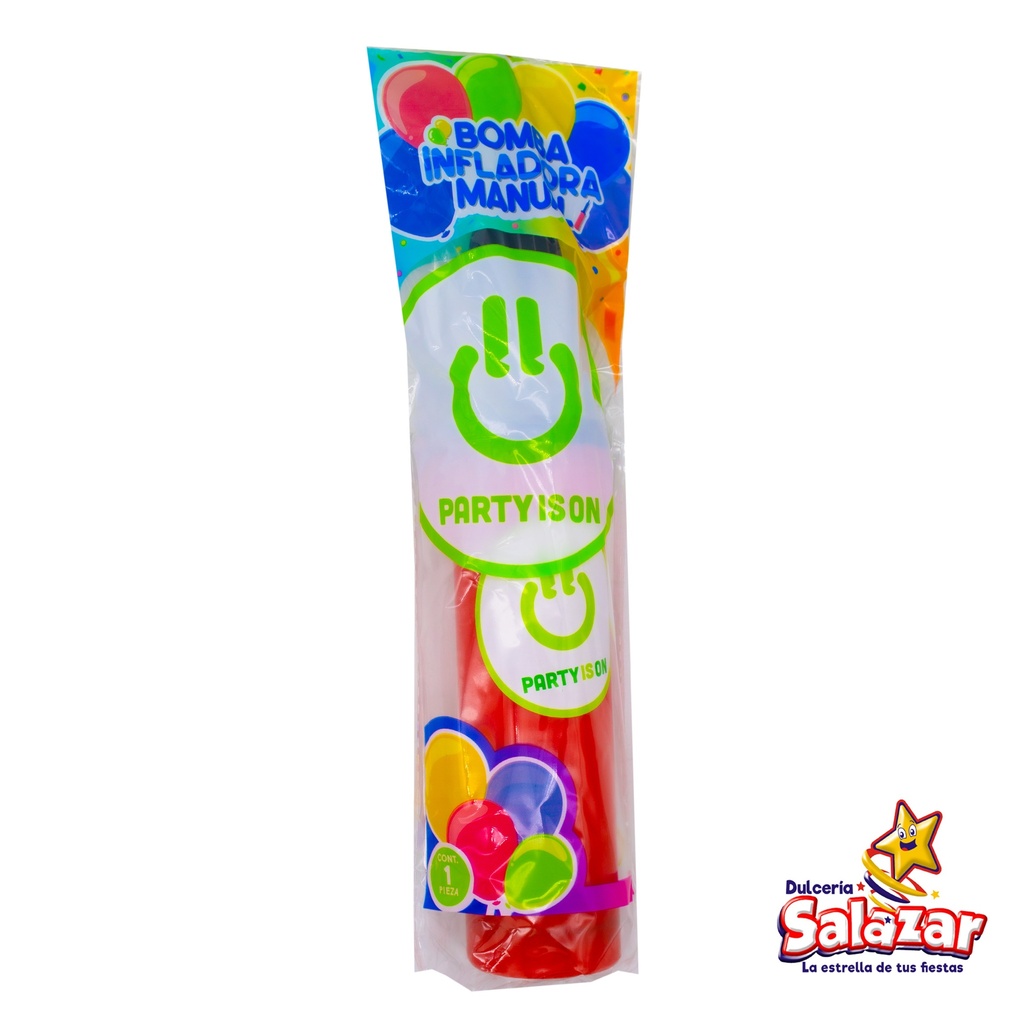 [SEL0045] BOMBA INFLA-GLOBOS  PARTYIS ON "C/10/1"