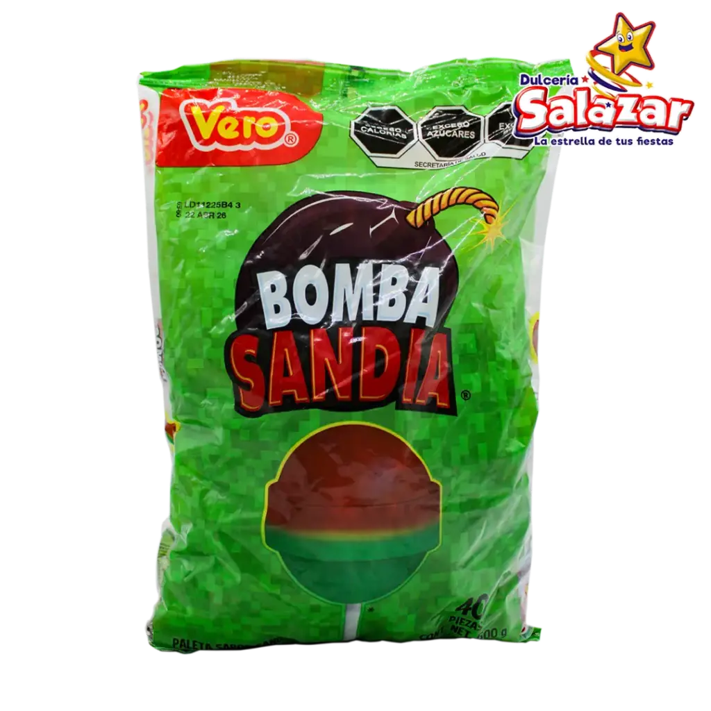 [VER0019] PALETA BOMBA SANDIA VERO -B.600G- "C/24/40"