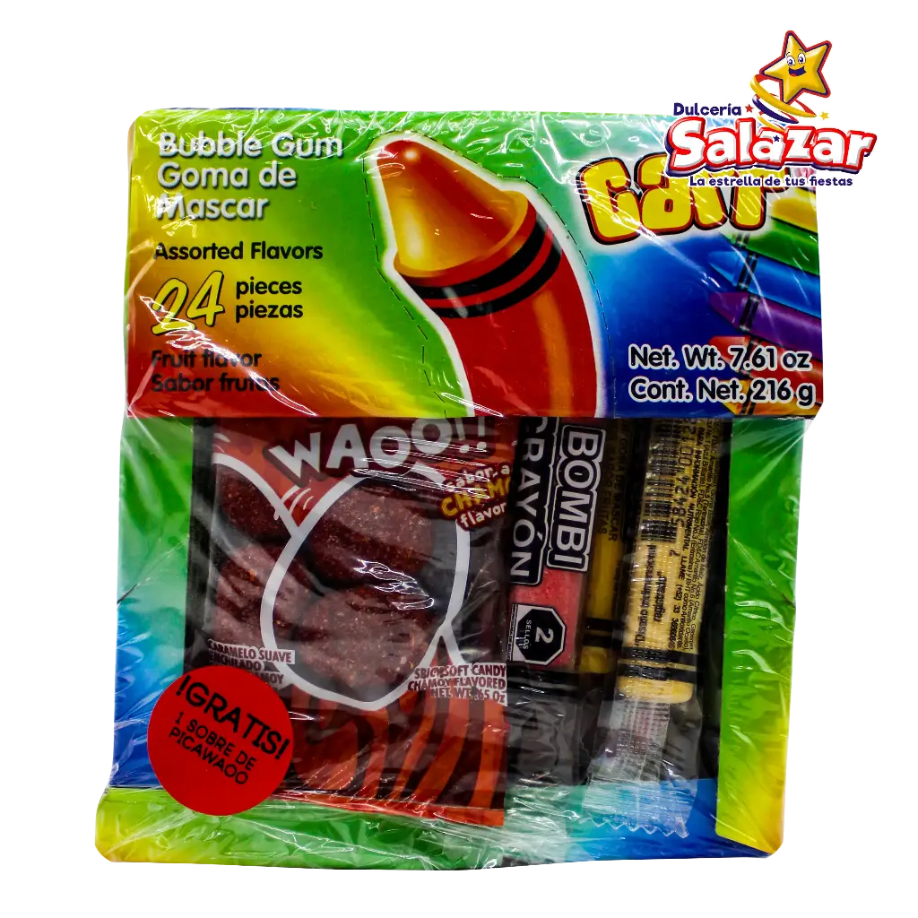 CHICLE BOMBI CRAYON PROVIDENCIA -D.216G- "C/24/24"