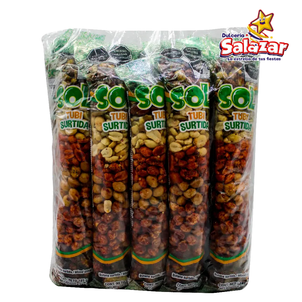 [SOL0031] BOTANA SURTIDA TUBISOL TUBO 185GR -B.1.85K- "C/10/10"