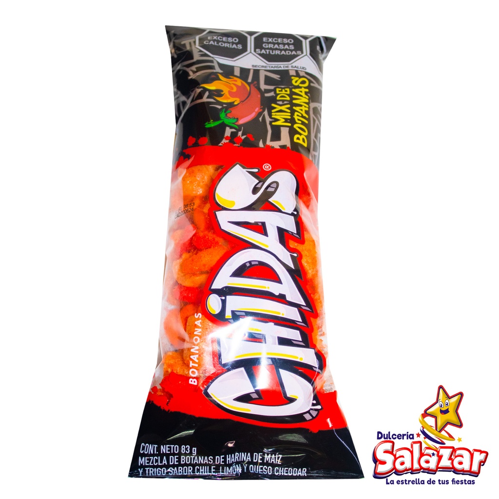 [GON0036] BOTANONAS CHIDAS MIX DE BOTANAS HOT CHIL -B.83G- "C/30/1"