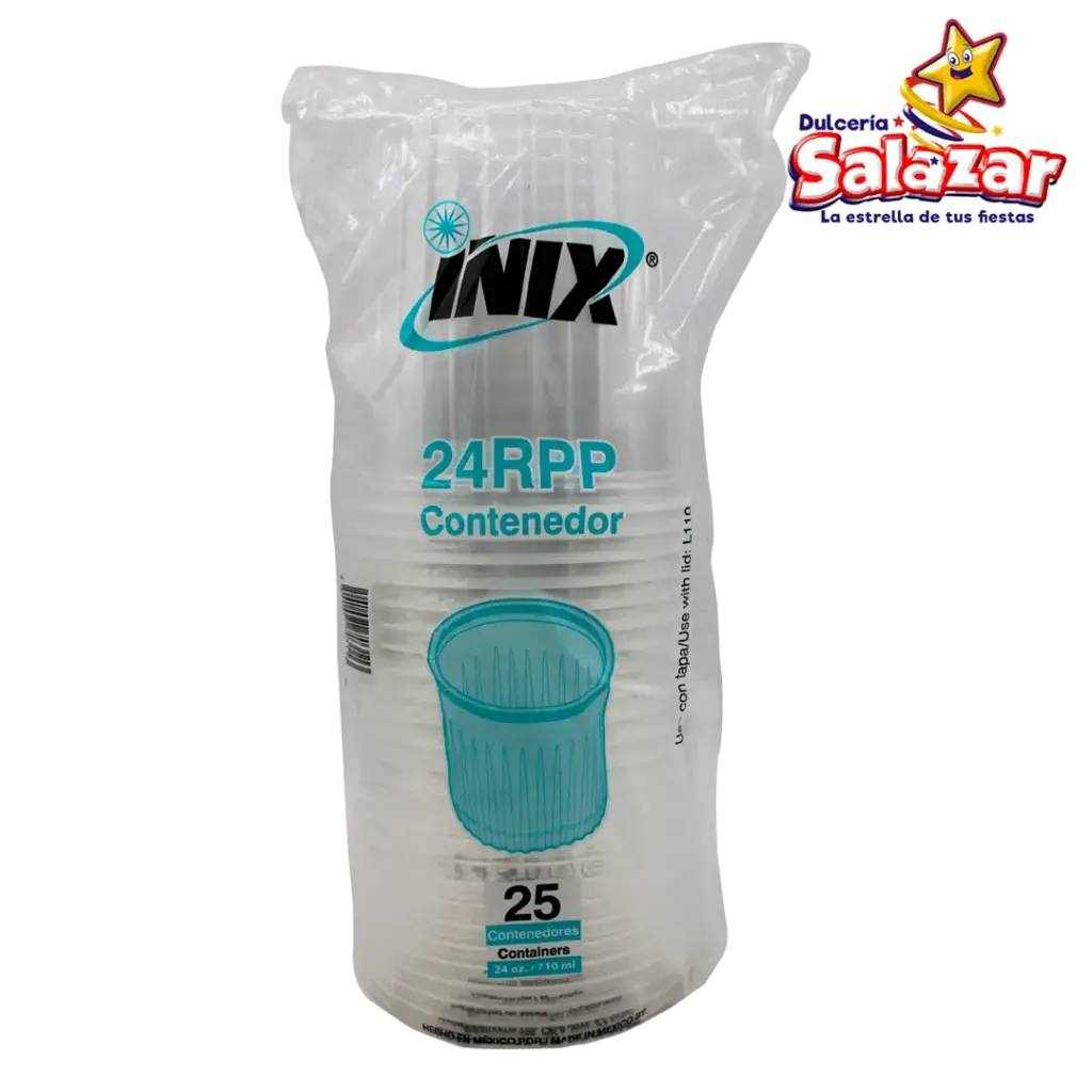 [INIX0004] BOTE 24RPP PLASTICO INIX -B.680ML- "C/20/25"