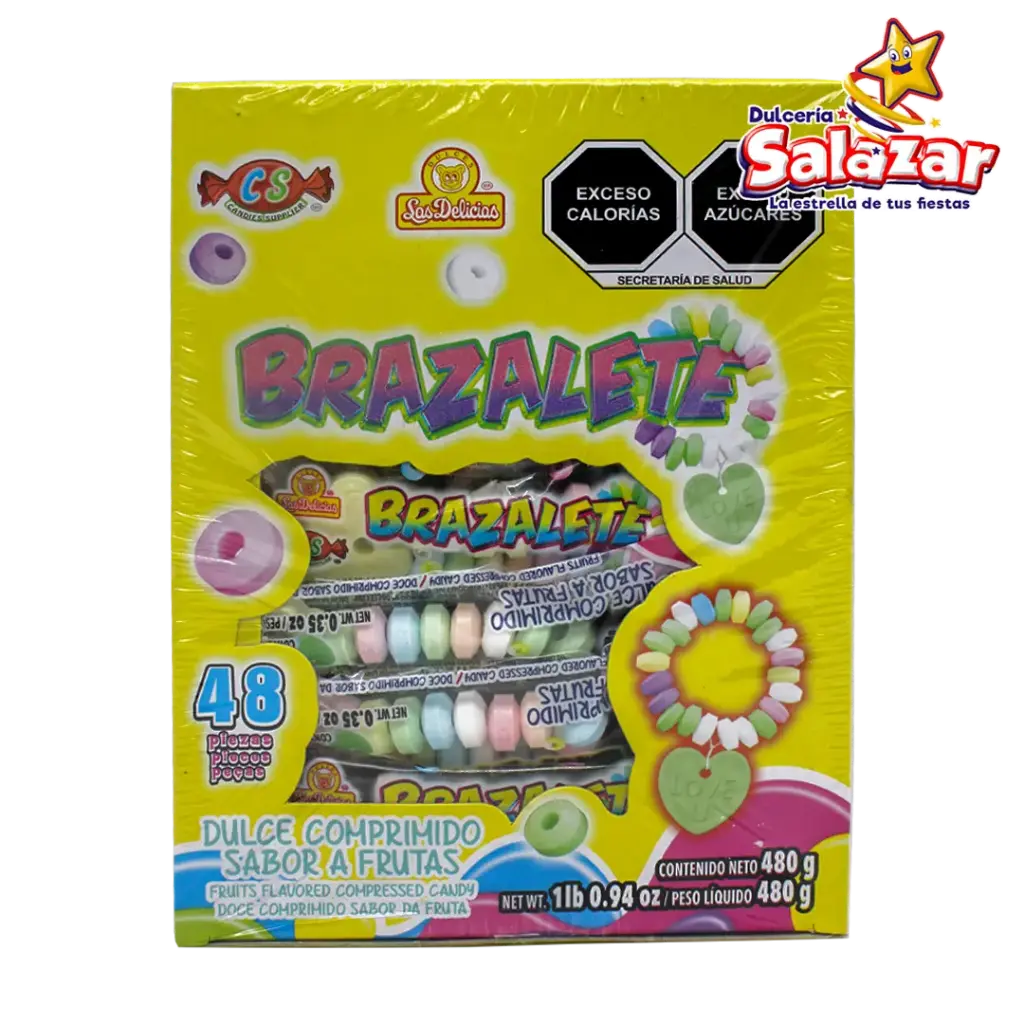 BRAZALETE DULCE COMPRIMIDO DELICIAS -D.480GR- "C/12/48"