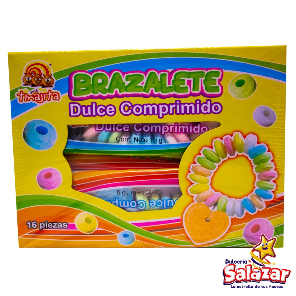 [TIN0043] BRAZALETE DULCE COMPRIMIDO TINAJITA -D.160G.- "C/30/16"