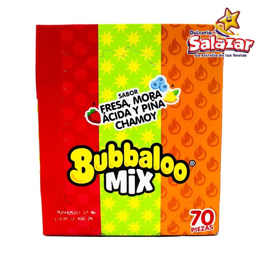 [ADA0035] CHICLE BUBBALOO MIX EXTREME -D.357G- "C/32/70"