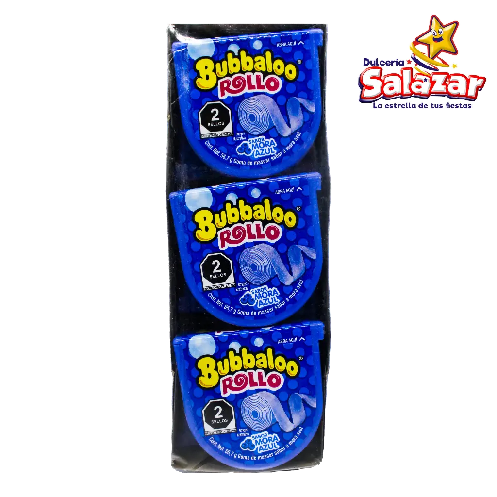 CHICLE BUBBALOO ROLLO MORA -D.340.2G- "C/18/6"