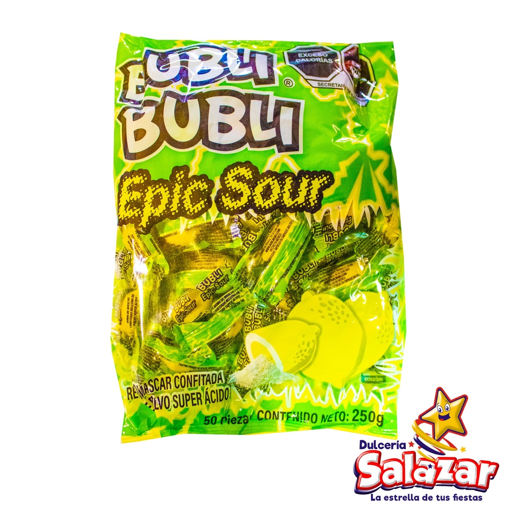 CHICLE BUBLI BUBLI EPIC SOUR -B.250GR- "C/20/50"