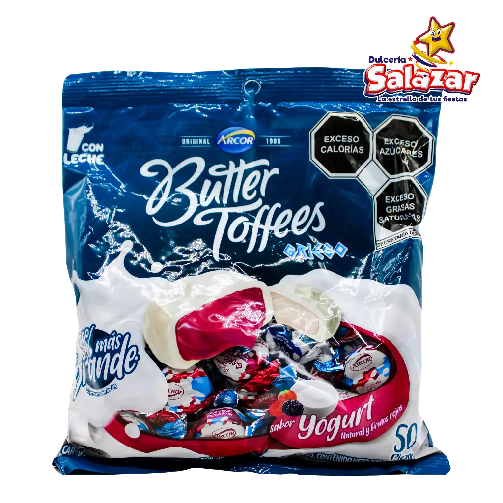 [DOS0111] CARAMELO BUTTER TOFFEES YOGURT GRIEGO -B.300G "C/16/50"