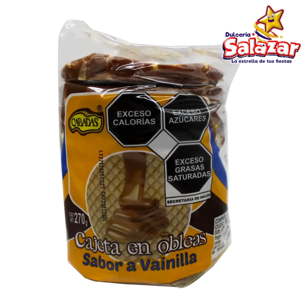 [COL0015] CABADA ECONOMICA SABOR VAINILLA -B.270G- "C/40/10"