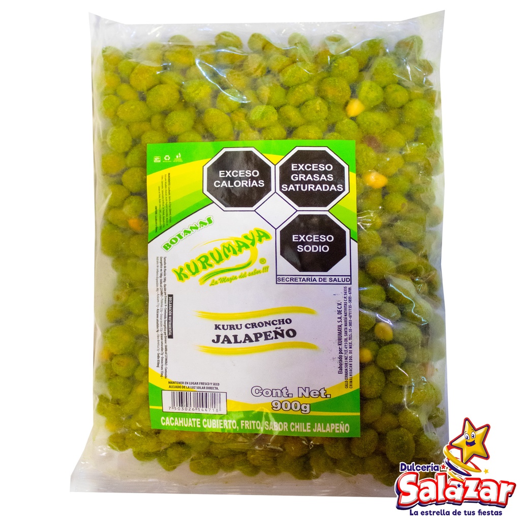 [KUR0047] CACAHUATE CRUNCH JALAPEÑO 900G KURUMAYA -B.900G- "C/20/1"