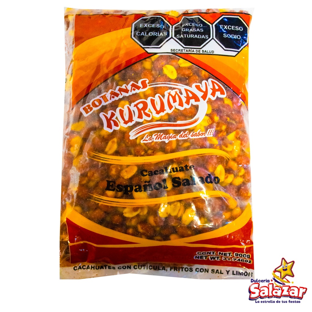 [KUR0046] CACAHUATE ESPAÑOL CASCARA SALAD 900 G KU -B.900G- "C/24/1"