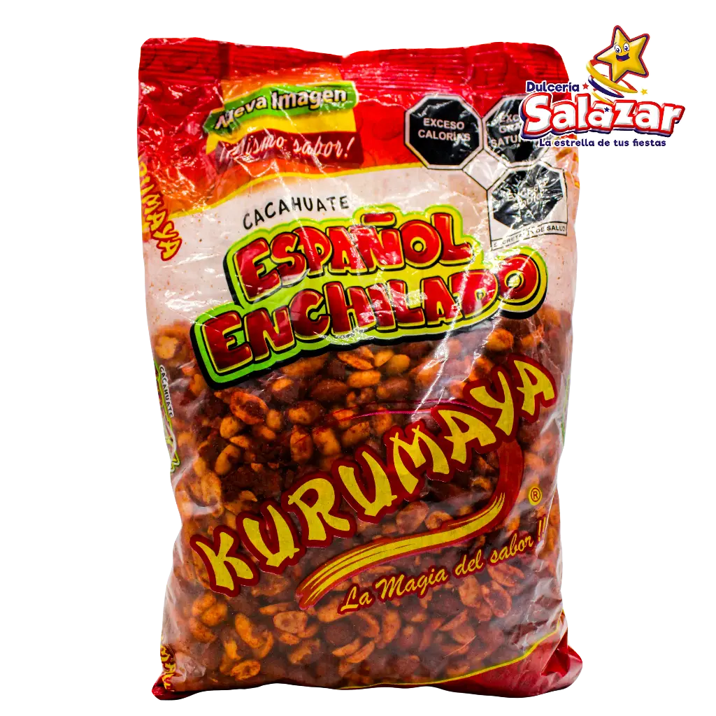 [KUR0052] CACAHUATE ESPAÑOL ENCHILADO 900G KURUMAY -B.900G- "C/24/1"