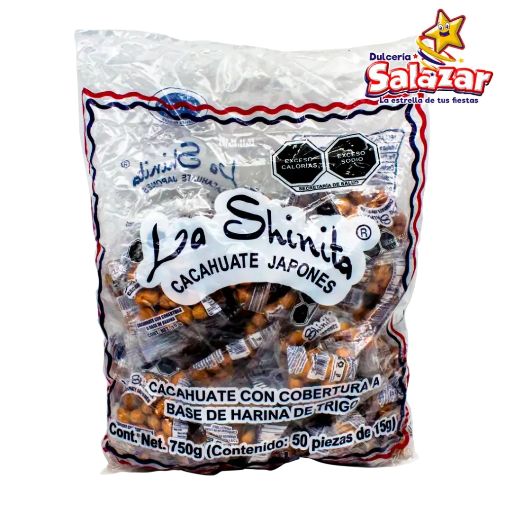 [MAN0016] CACAHUATE JAPONES LA SHINITA MANZELA 15G -B.750G- "C/30/50"