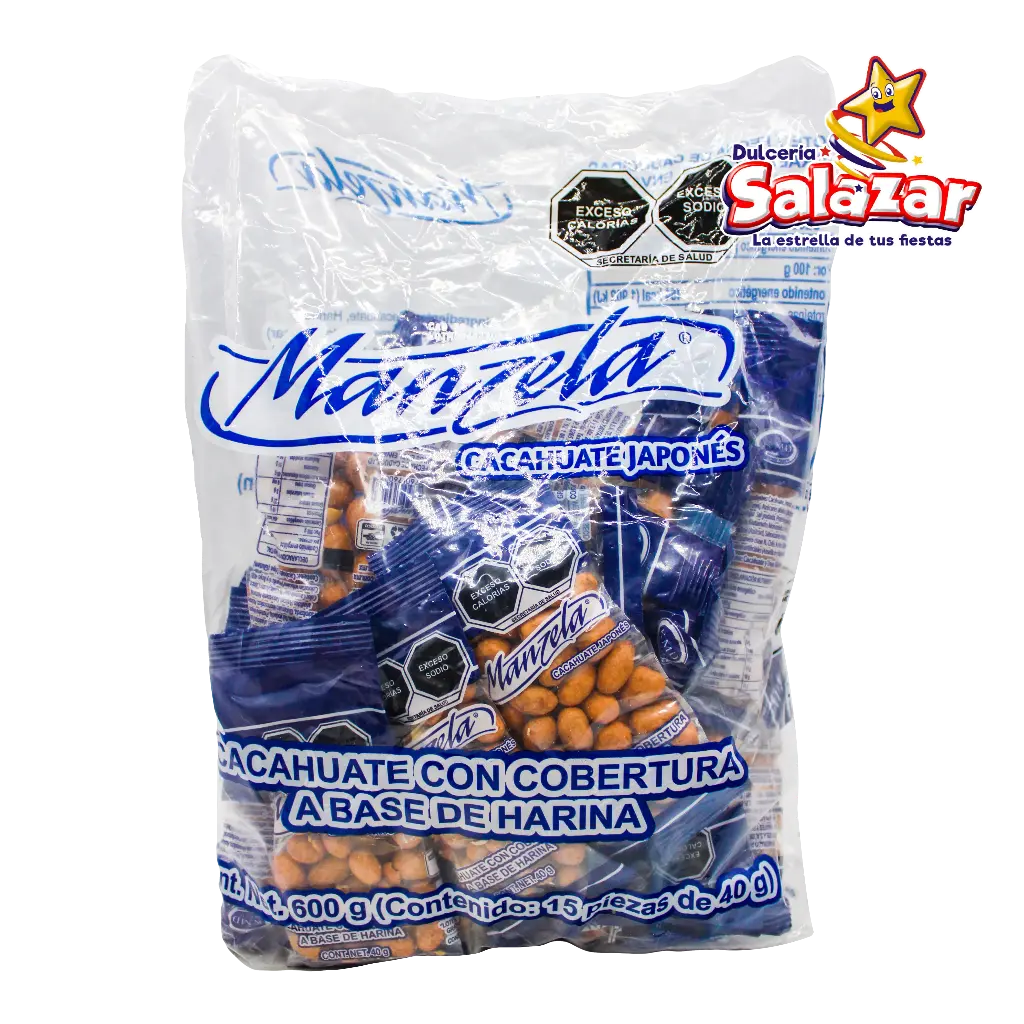 [MAN0015] CACAHUATE JAPONES MANZELA 40G -B.600G- "C/48/15"