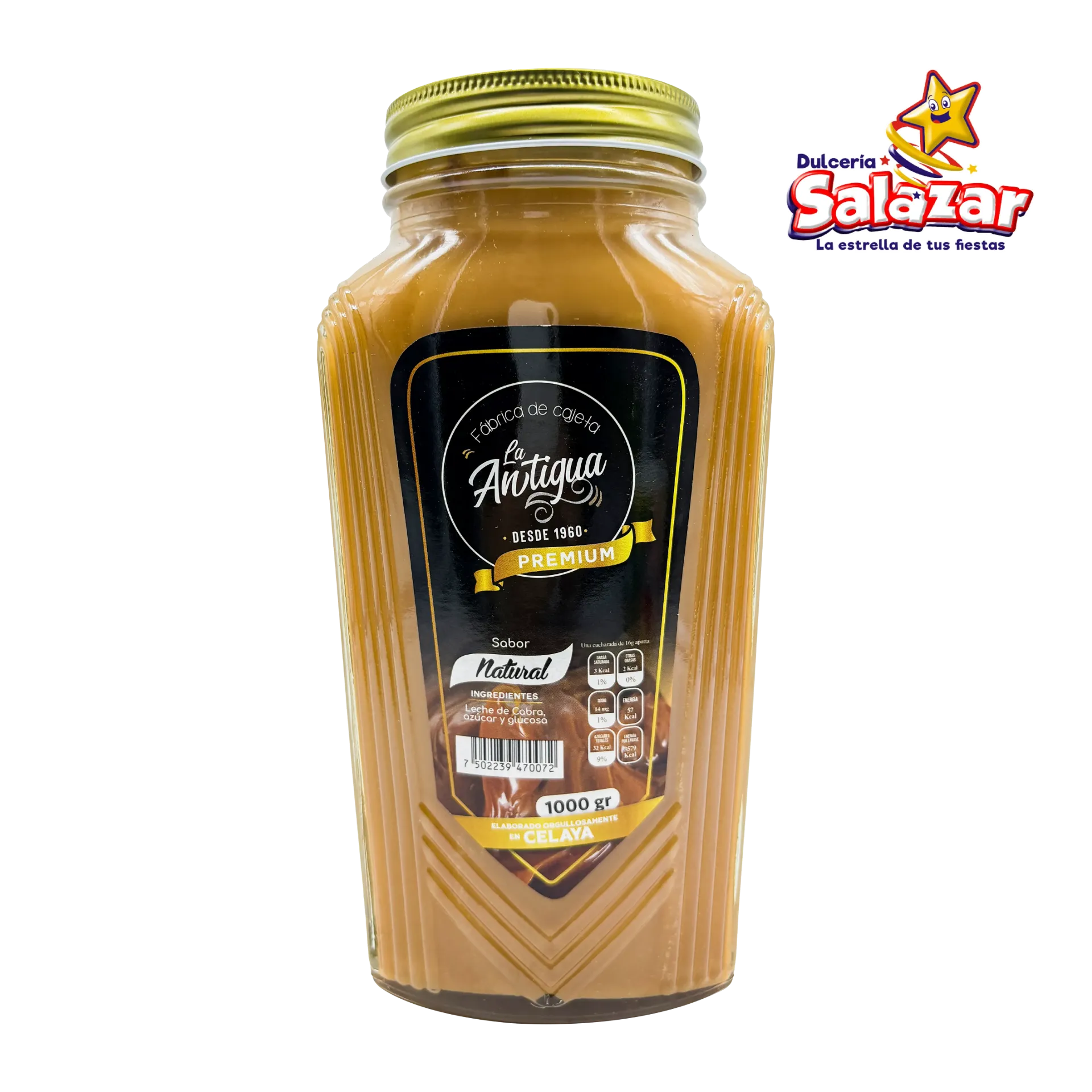 [ANT0007] CAJETA PREMIUM LA ANTIGUA SURTIDA -BOT.1KG- "C/12/1"