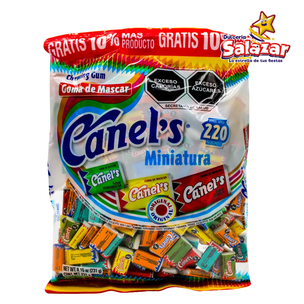 [CAN0040] CHICLE MINIATURA CANELS  -B.231G- "C/32/220"