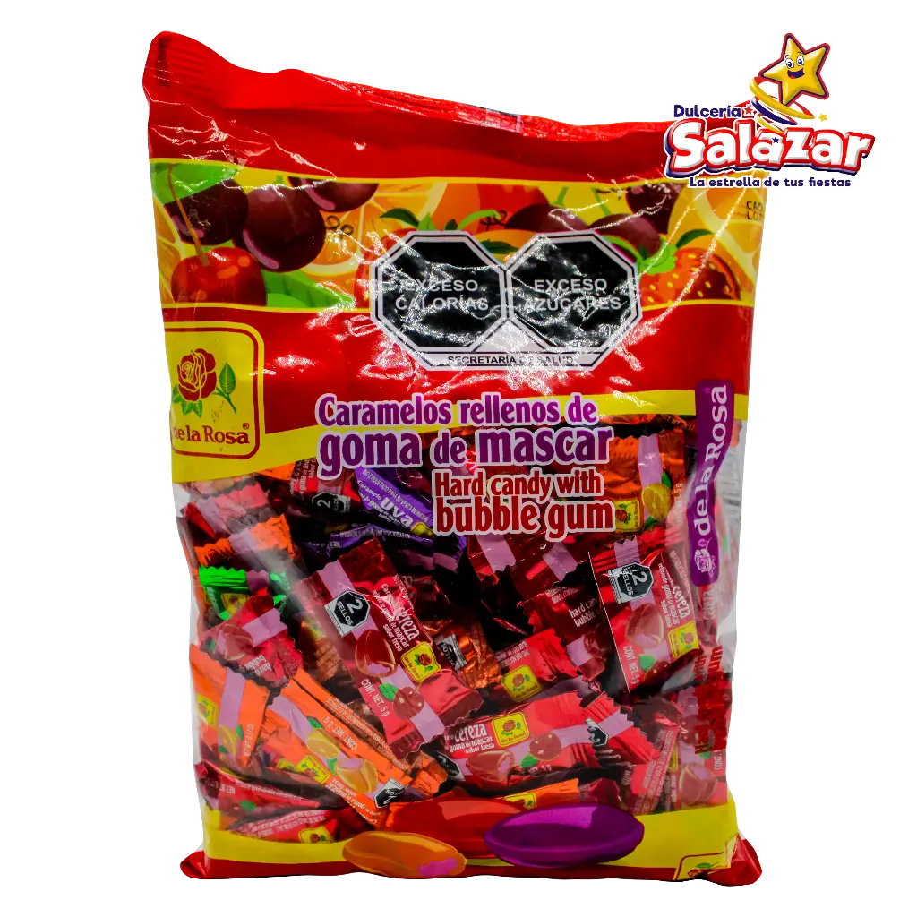 CARAMELO CON CHICLE DLR -B.500GR- "C/24/100"