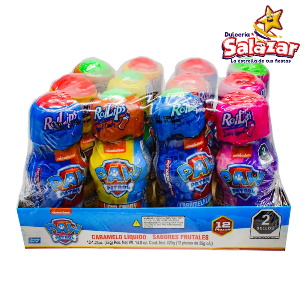 [BON0348] CARAMELO LIQUIDO ROL LIPS PAW PATROL "C/24/12"