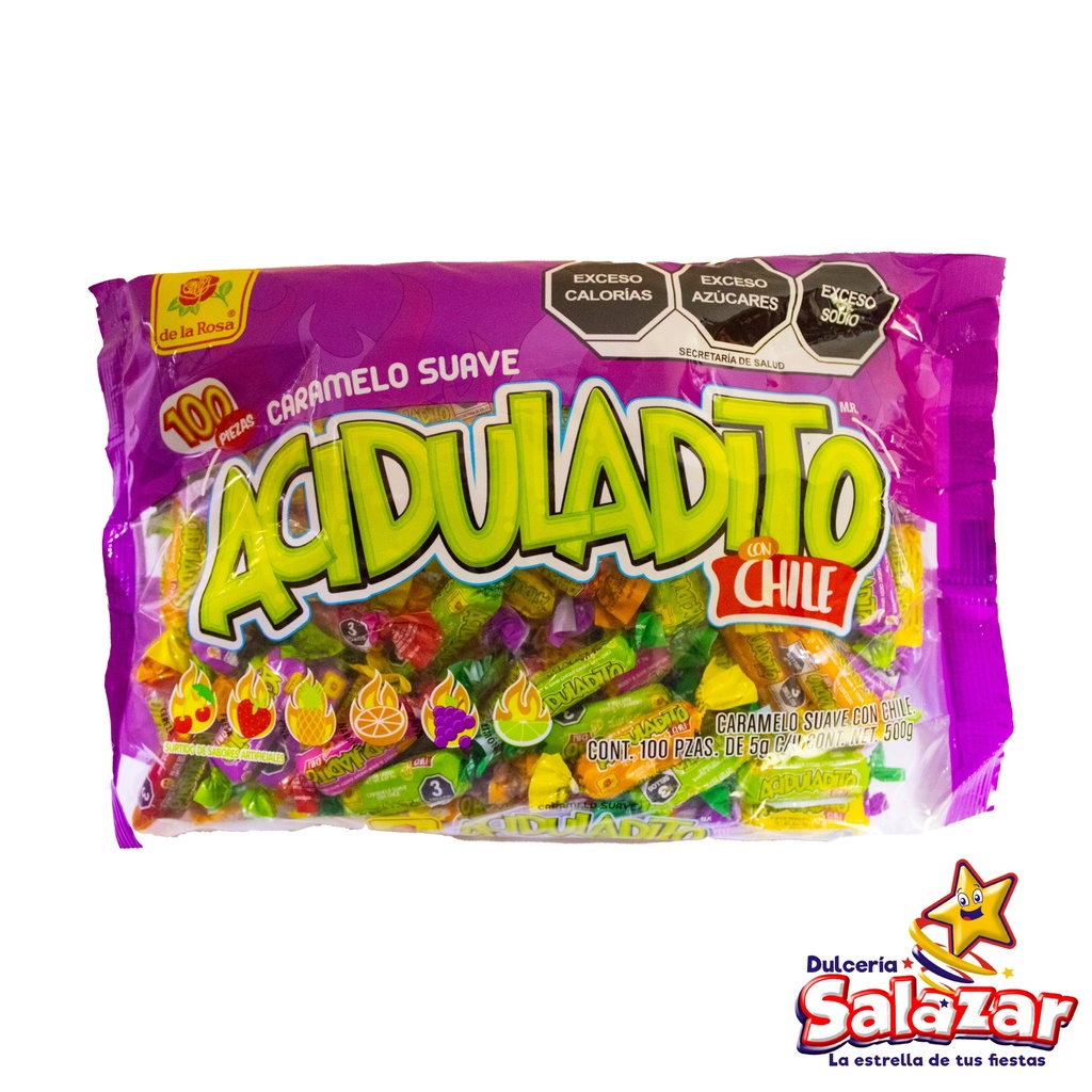 [ROS0059] CARAMELO SUAVE ACIDULADITO DLR -B.500GR- "C/20/100"